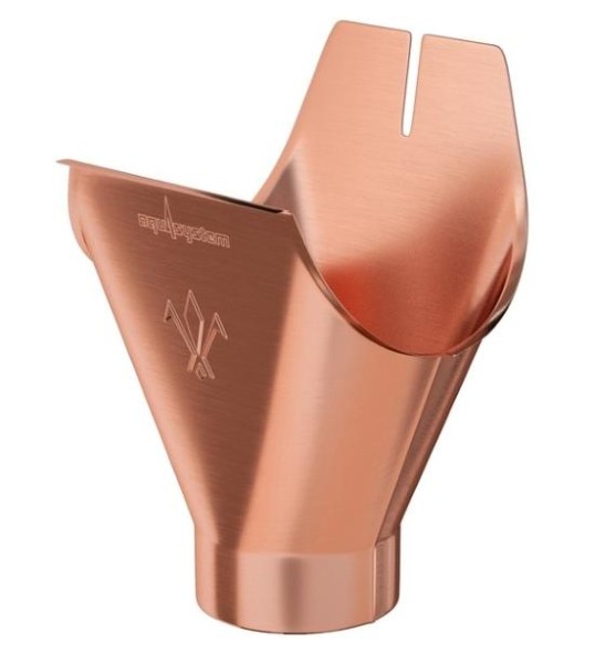 Водосток Aquasistem, система 125x90 - Воронка желоба медная купить в Йошкар-Оле