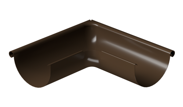 Угол внешний 90° D125 Döcke STAL PREMIUM Каштан, (RAL 8017) купить в Йошкар-Оле