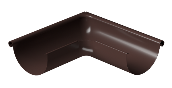Угол внешний 90° D125 Döcke STAL PREMIUM Шоколад, (RAL 8019) купить в Йошкар-Оле