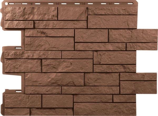 Фасадная панель Альта-Профиль Шотландия Терракотовый купить в Йошкар-Оле