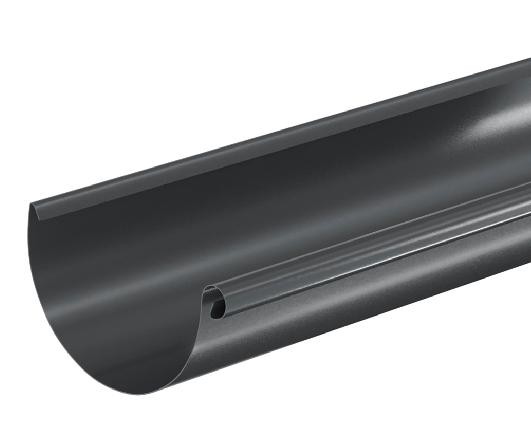 Водосток Aquasistem, система 125x90 - Водосточный желоб 3.00м RAL 7024 Тёмно-серый купить в Йошкар-Оле