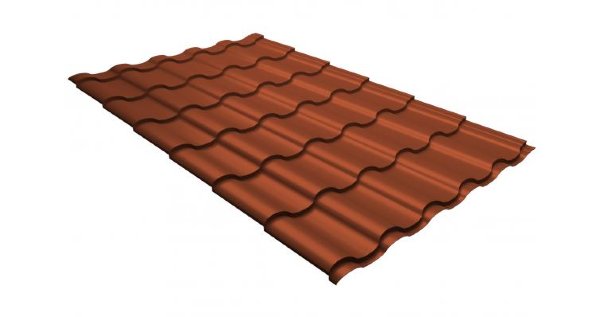 Металлочерепица кредо GL 0,5 GreenСoat Pural RR 750 кирпично-красный (RAL 8004 терракота) купить в Йошкар-Оле