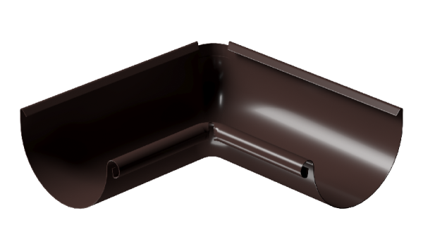 Угол внутренний 90° D125 Döcke STAL PREMIUM Шоколад, (RAL 8019) купить в Йошкар-Оле