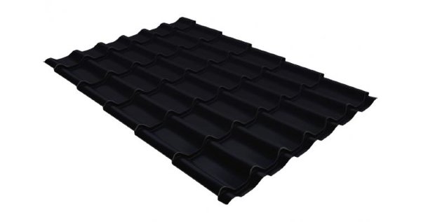 Металлочерепица классик GL 0,5 Velur20 RAL 9005 черный купить в Йошкар-Оле