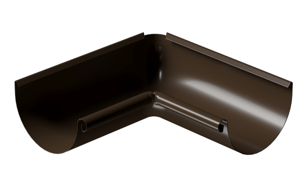Угол внутренний 90° D125 Döcke STAL PREMIUM Каштан, (RAL 8017) купить в Йошкар-Оле