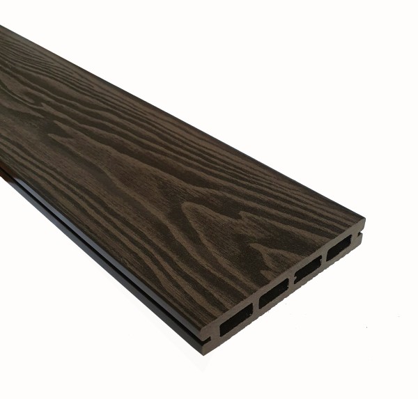 Террасная доска из ДПК Terrapol Смарт 3D Пустотелая с пазом Венге Соренто купить в Йошкар-Оле