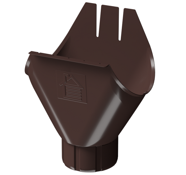 Воронка желоба D125 Döcke STAL PREMIUM Шоколад, (RAL 8019) купить в Йошкар-Оле