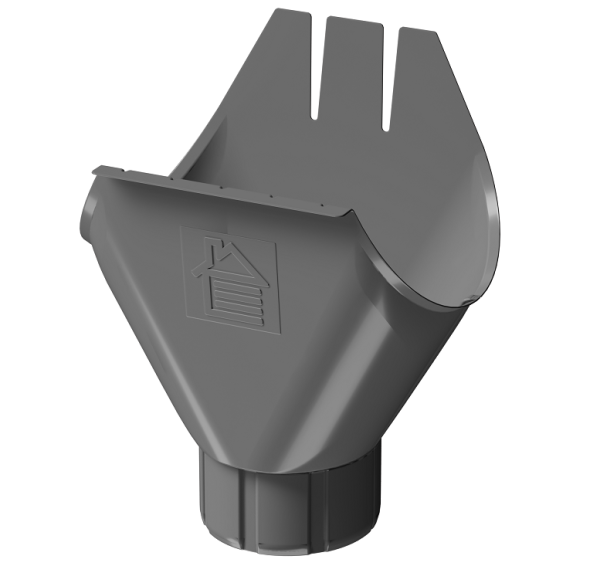 Воронка желоба D125 Döcke STAL PREMIUM Графит, (RAL 7024) купить в Йошкар-Оле