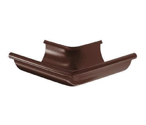 Водосток Aquasistem, система 150/100 - Угол желоба, наружный 90° RAL 8017 Коричневый купить в Йошкар-Оле