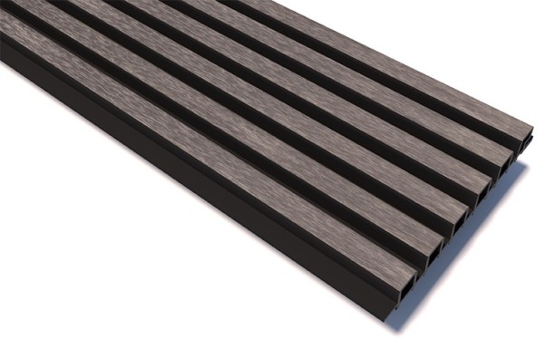 Реечные панели WOODVEX Lines Ultra Smoke gray купить в Йошкар-Оле