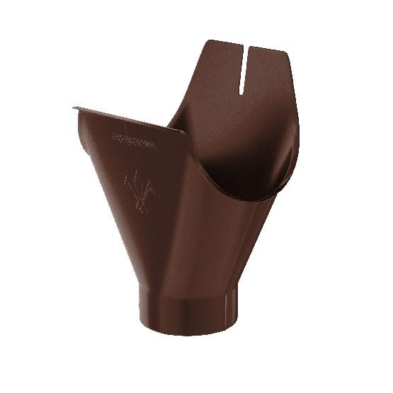Водосток Aquasistem, система 125x90 - Воронка желоба RAL 8017 Коричневый купить в Йошкар-Оле