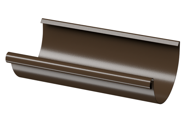 Желоб полукруглый D125 3 м Döcke STAL PREMIUM Каштан, (RAL 8017) купить в Йошкар-Оле