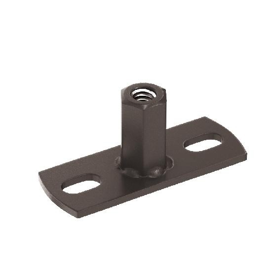 Водосток Aquasistem, система 150/100 - Держатель для хомута под метиз RR 32 Тёмно-Коричневый купить в Йошкар-Оле