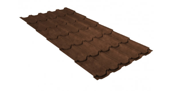 Металлочерепица квинта плюс GL 0,5 Safari Twincolor Brown купить в Йошкар-Оле