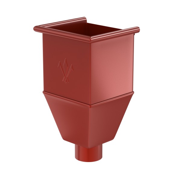 Водосток Aquasistem, система 125x90 - Воронка_водосборная удлиненая RR 29 Бургундский купить в Йошкар-Оле