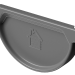 Заглушка желоба D125 Döcke STAL PREMIUM Графит, (RAL 7024) купить в Йошкар-Оле