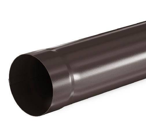 Водосток Aquasistem, система 125x90 - Труба водосточная 1.00м RR 32 Тёмно Коричневый купить в Йошкар-Оле