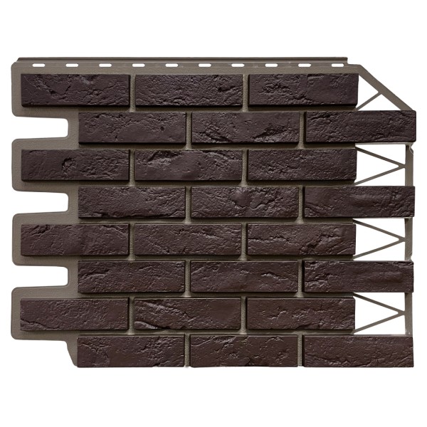 Фасадная панель FineBer, Кирпич Баварский, Темно коричневый купить в Йошкар-Оле