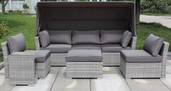 Диван-Трансформер AFINA плетеный из иск. ротанга AFM-320G Grey купить в Йошкар-Оле