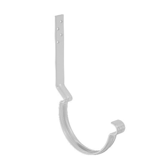 Водосток Aquasistem, система 150/100 - Крюк крепления желоба длинный RAL 9003 Белый купить в Йошкар-Оле