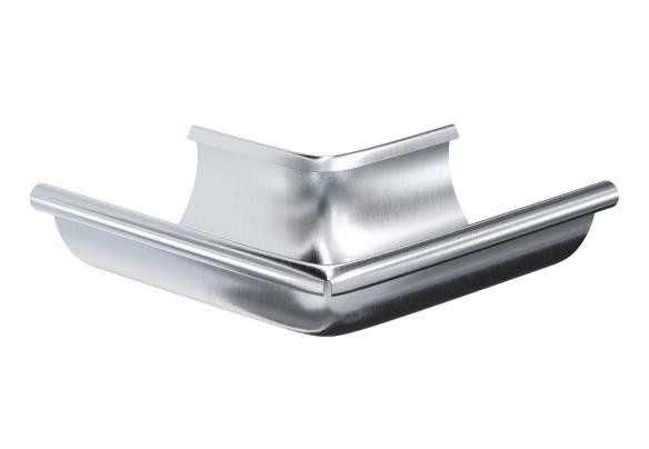 Водосток Aquasistem, Система 150/100 - Угол желоба наружный оцинковка 90° купить в Йошкар-Оле