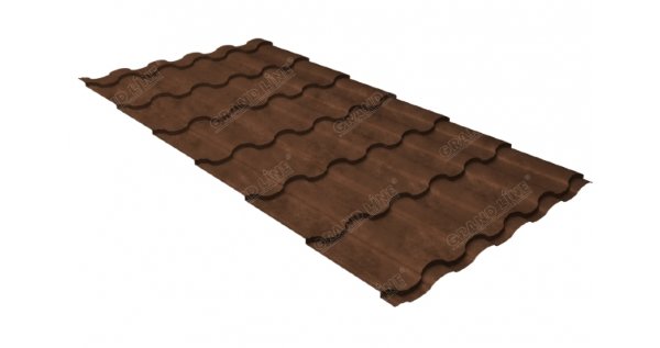 Металлочерепица кредо GL 0,5 Safari Twincolor Brown купить в Йошкар-Оле