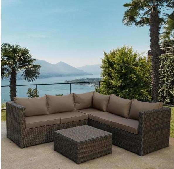 Комплект мебели AFINA плетеной из иск. ротанга YR825A Brown/Beige купить в Йошкар-Оле