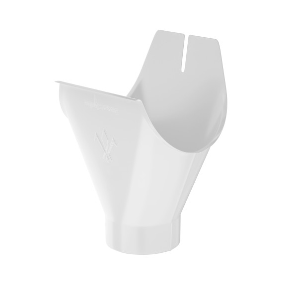 Водосток Aquasistem, система 125x90 - Воронка желоба RAL 9003 Белый купить в Йошкар-Оле