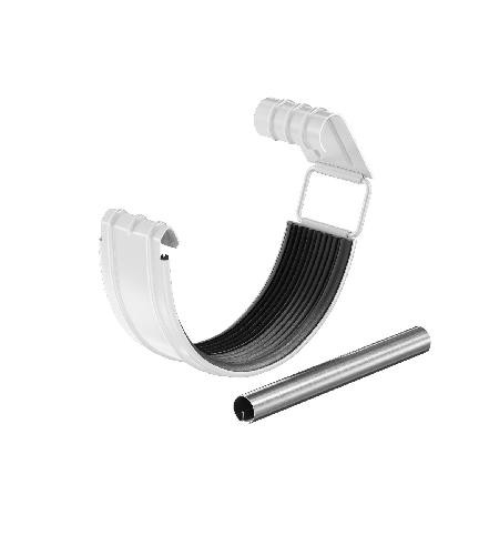 Водосток Aquasistem, система 125x90 - Соединитель желоба с резиновым уплотнителем RAL 9003 Белый купить в Йошкар-Оле