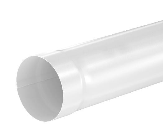 Водосток Aquasistem, система 125x90 - Труба водосточная 3.00м RAL 9003 Белый купить в Йошкар-Оле