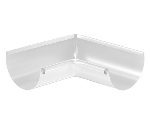 Водосток Aquasistem, система 125x90 - Угол желоба, внутренний 90° RAL 9003 Белый купить в Йошкар-Оле