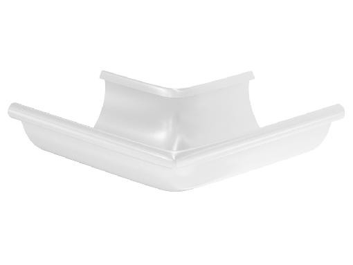 Водосток Aquasistem, система 125x90 - Угол желоба, наружный 90° RAL 9003 Белый купить в Йошкар-Оле