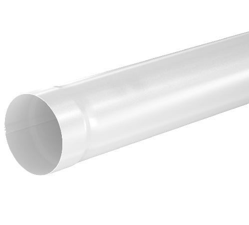 Водосток Aquasistem, система 150x100 - Труба водосточная 1.00м RR 20 Мраморно-белый купить в Йошкар-Оле