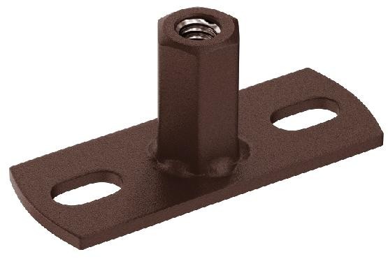 Водосток Aquasistem, Система 125x90 - Держатель для хомута под метиза RAL 8017 Коричневый matt купить в Йошкар-Оле