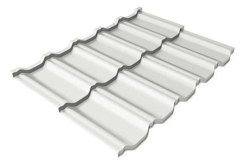 Металлочерепица модульная Квинта Uno Grand Line c 3D резом 0,5 Satin RAL 9003 сигнальный белый купить в Йошкар-Оле