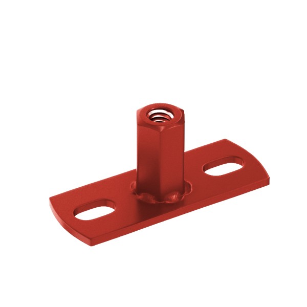 Водосток Aquasistem, система 150x100 - Держатель для хомута под метиз RR 29 Бургундский купить в Йошкар-Оле