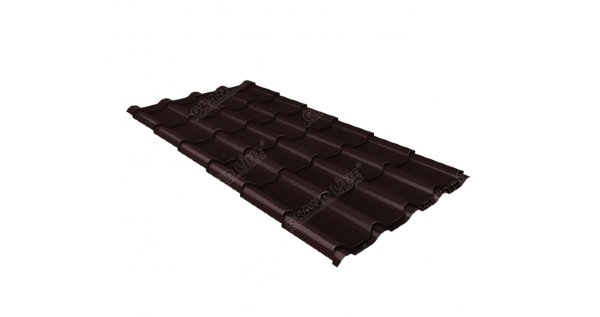 Металлочерепица камея GL 0,5 Quarzit RAL 8017 Metallic купить в Йошкар-Оле