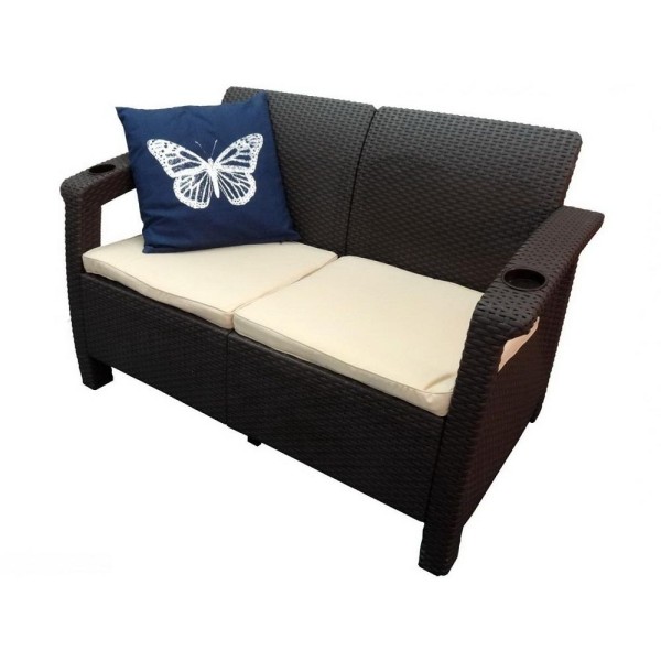 Двухместный диван Yalta Sofa Seаt венге купить в Йошкар-Оле