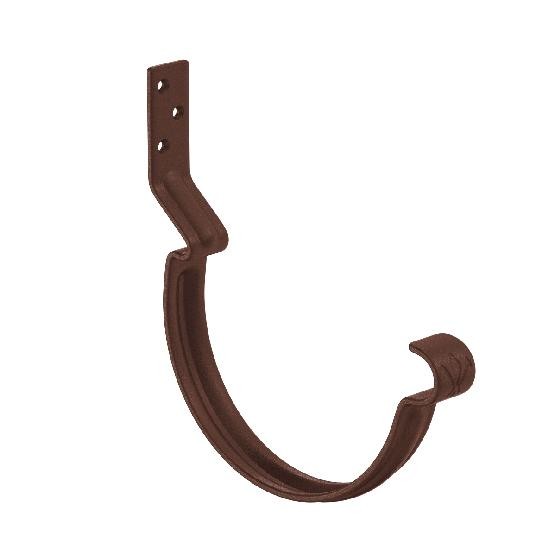 Водосток Aquasistem, Система 125x90 -  Крюк крепления желоба короткий RAL 8017 Коричневый matt купить в Йошкар-Оле