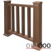 Ограждение из ДПК Outdoor Классик 3D STORM коричневый микс купить в Йошкар-Оле