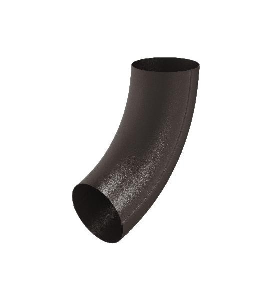 Водосток Aquasistem, Система 125x90 - Колено трубы RR 32 Тёмно-коричневый matt купить в Йошкар-Оле