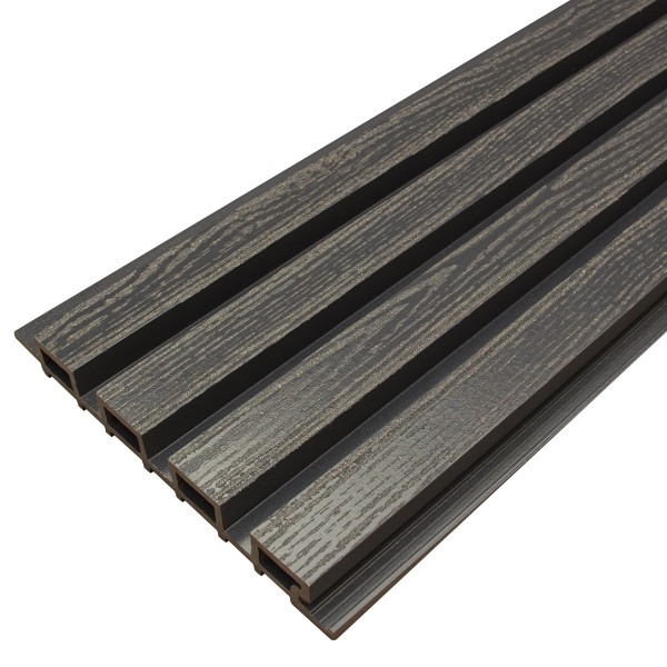 Фасадная доска из ДПК Faynag Wood Рейка Мокрый Асфальт купить в Йошкар-Оле