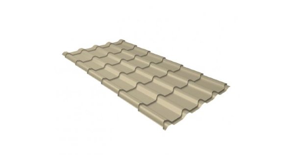 Металлочерепица камея 0,5 Satin RAL 1015 светлая слоновая кость купить в Йошкар-Оле