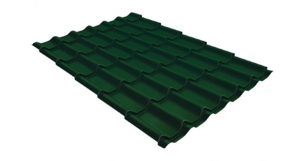 Металлочерепица классик 0,5 Satin RAL 6005 зеленый мох купить в Йошкар-Оле