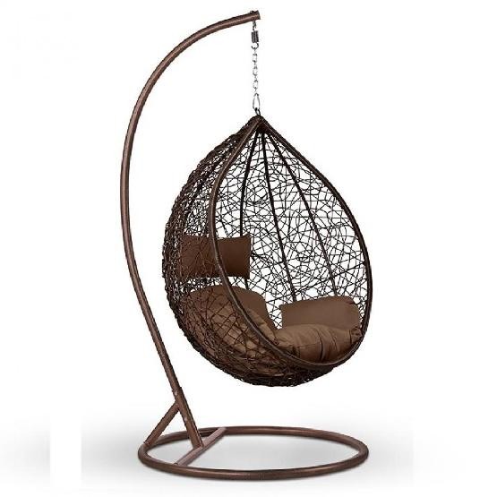 Кресло Подвесное из искусственного ротанга AFM-168A-L Brown купить в Йошкар-Оле
