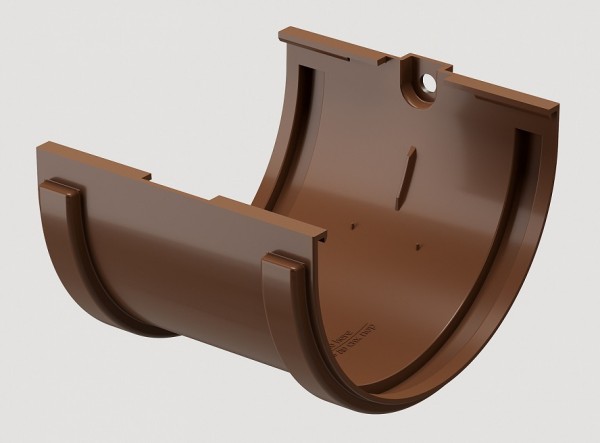 Соединитель желобов ПВХ Docke STANDART Светло-коричневый купить в Йошкар-Оле