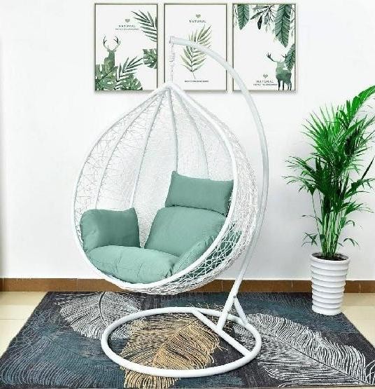 Кресло Подвесное из искусственного ротанга AFM-168A-XL White/Green купить в Йошкар-Оле