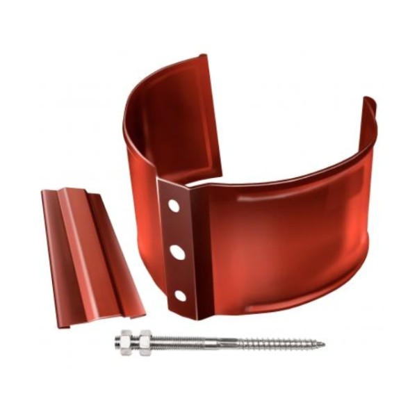 Водосток Grand Line 125x90 – Хомут трубы (на кирпич) RAL 8004 купить в Йошкар-Оле