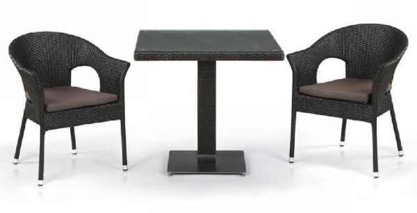 Комплект плетеной мебели AFINA из иск. ротанга T605SWT/Y79A-W53 Brown 2Pcs купить в Йошкар-Оле