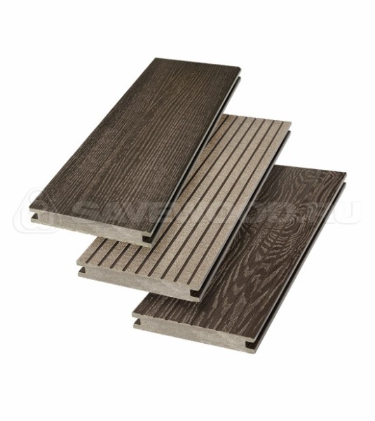 Террасная доска SW Fraxinus (R) полнотелая «SaveWood» Темно-коричневый купить в Йошкар-Оле